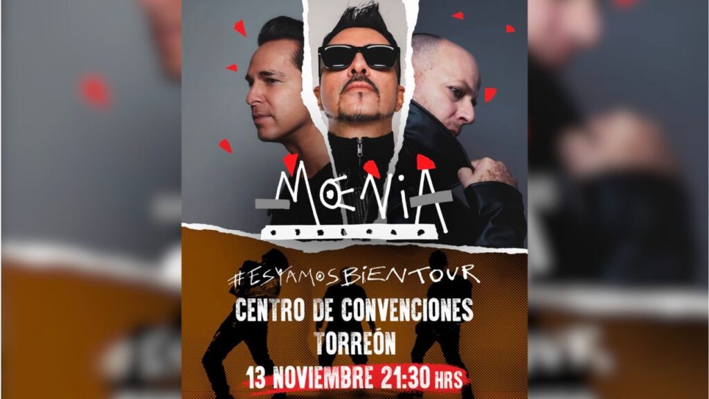 Concierto de Moenia en Torreón: ¿Cuándo y dónde es?