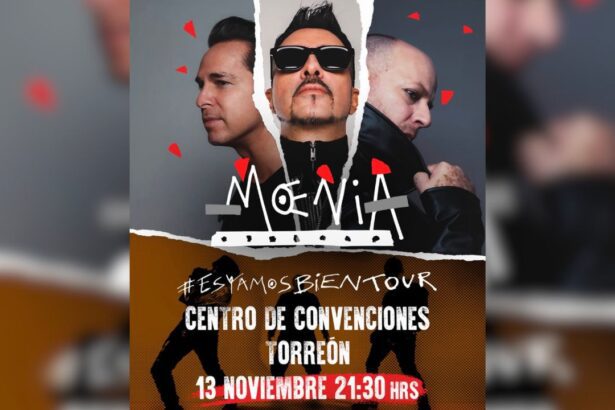 Concierto de Moenia en Torreón: ¿Cuándo y dónde es?