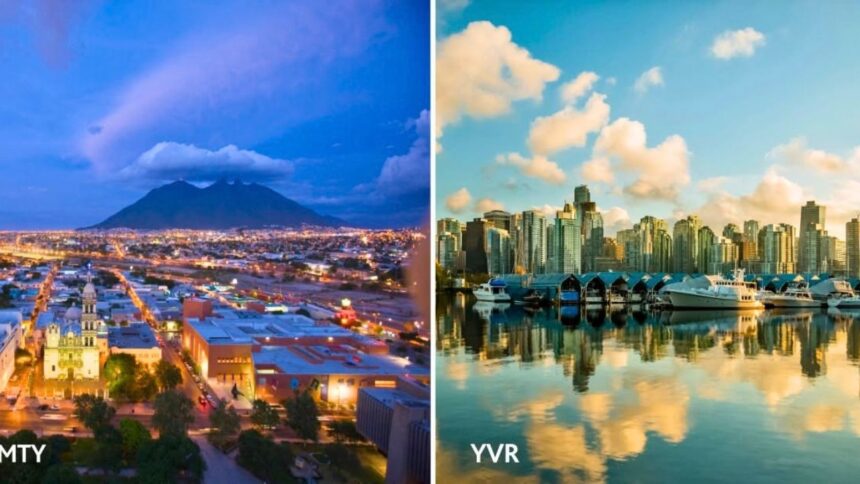Vuelo directo Monterrey-Vancouver de Air Canada: Fechas, horarios y detalles