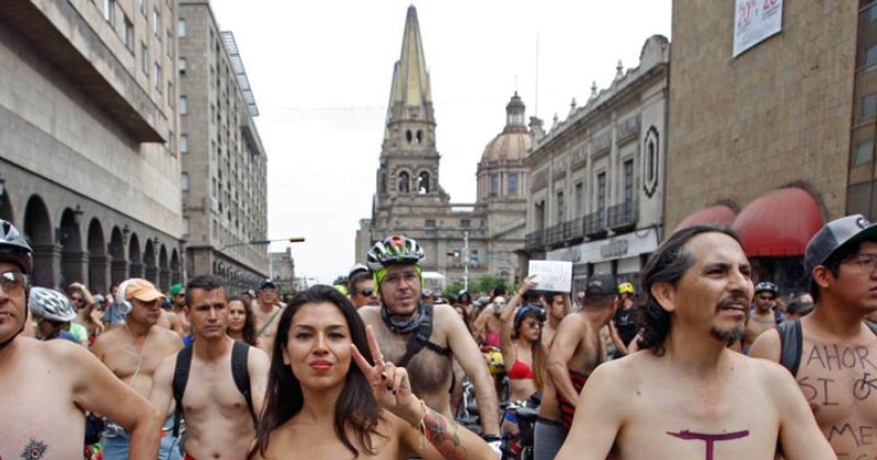 Marcha nudista Guadalajara