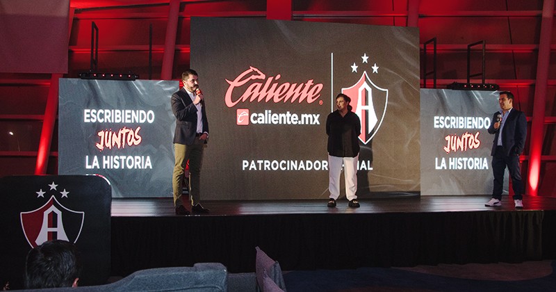 Presentación de Caliente como patrocinador de Atlas