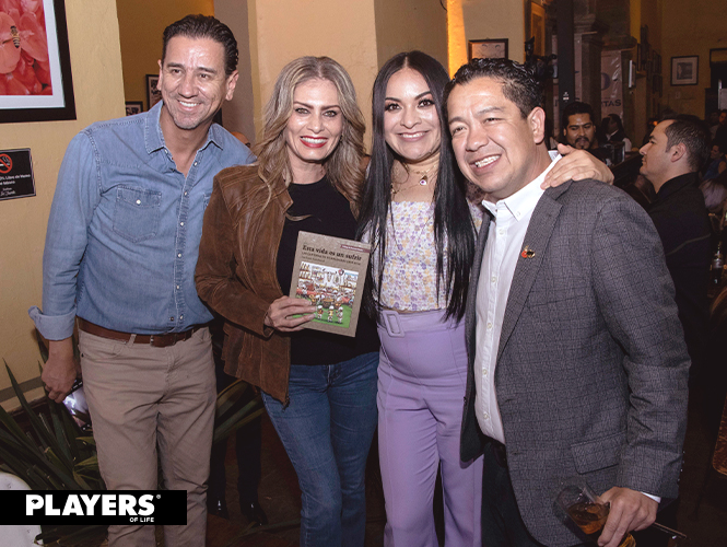 Alexis Meza, Zaida Meza, Leslie Ángeles y Luciano Sandoval.