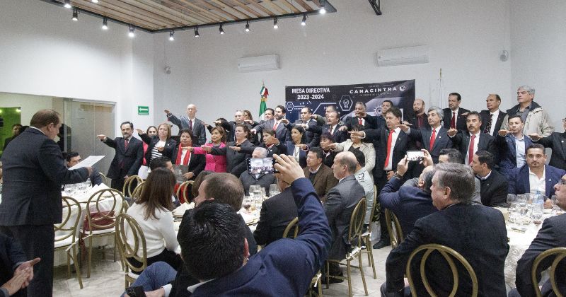Celebraron la toma de protesta de la Mesa Directiva de Canacintra, Delegación Torreón