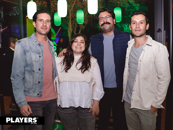 Fernando Mestre, Gaby Lara, Gilberto Cornejo y Carlos Elizondo.