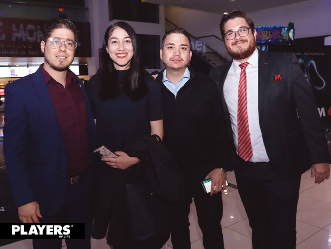 Rubén Baugh, Diana Pajarito, Jorge Ortiz y Carlo Magnani.