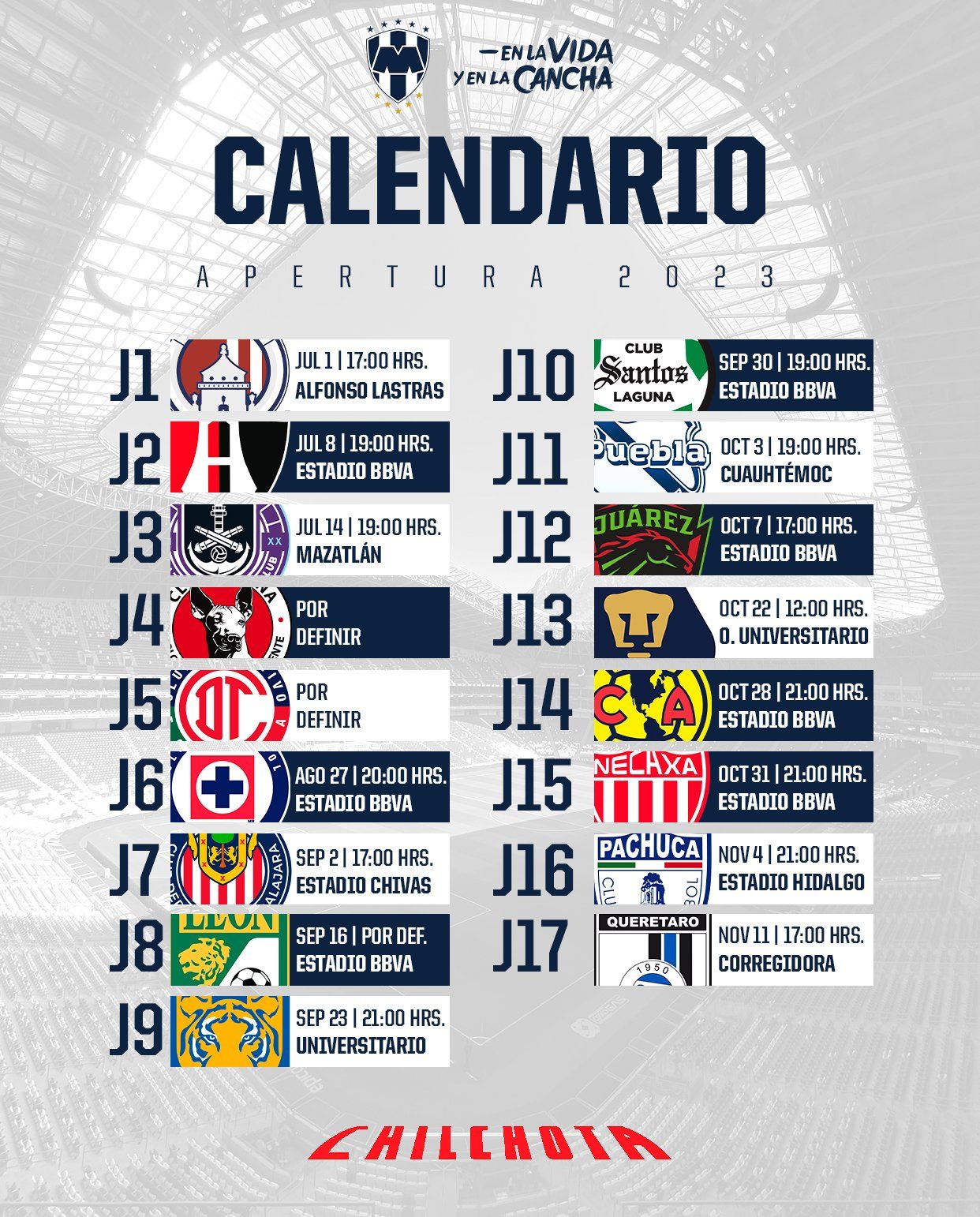 Tigres Y Rayados, Listos Para El Apertura 2023: Checa Sus Calendarios ...