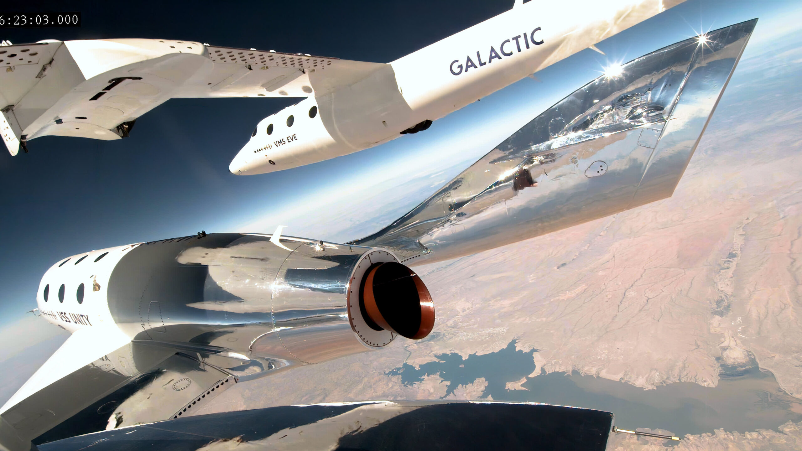 Virgin Galactic completa su primer viaje al espacio.