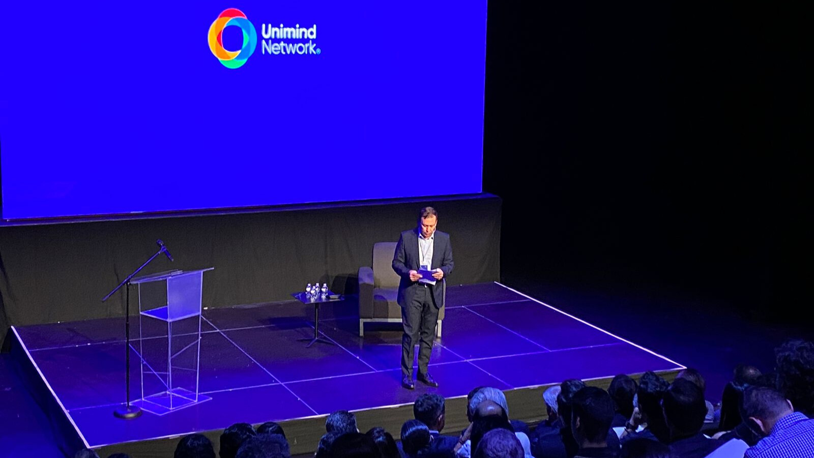 Alejandro Rodríguez, uno de los fundadores de la red global de negocios Unimind Network durante su lanzamiento.