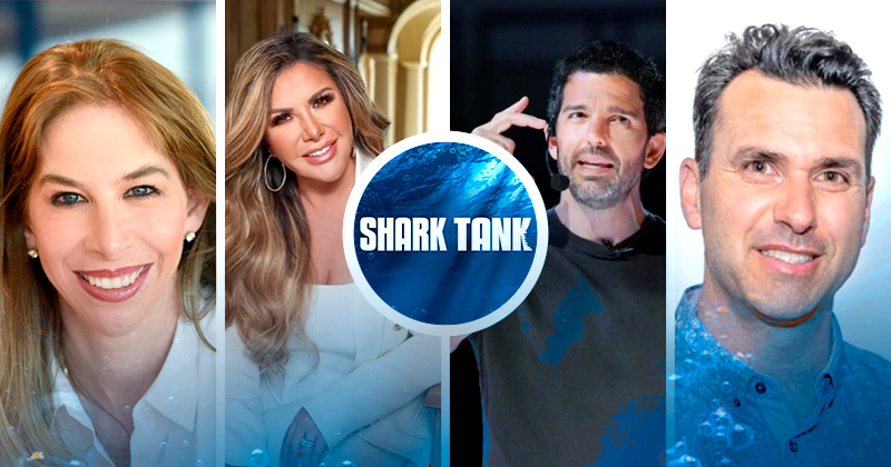 Collage de Shark Tank México 2023 tiburones