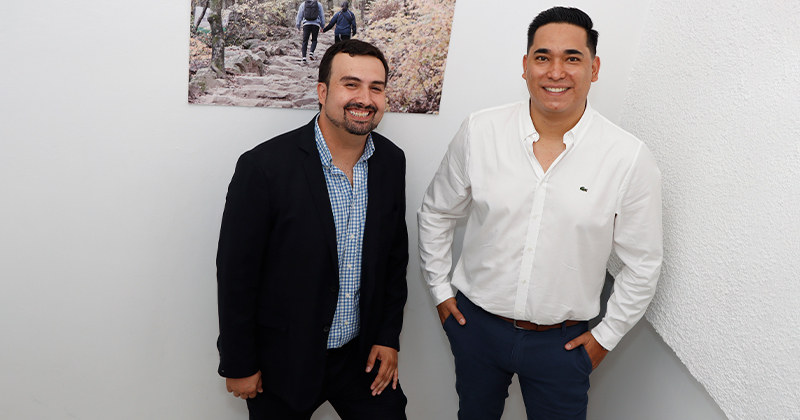 Luis Navarro y Ricardo Silva, fundadores de Jupi Therapy, clínica de rehabilitación y fisioterapia en Guadalajara