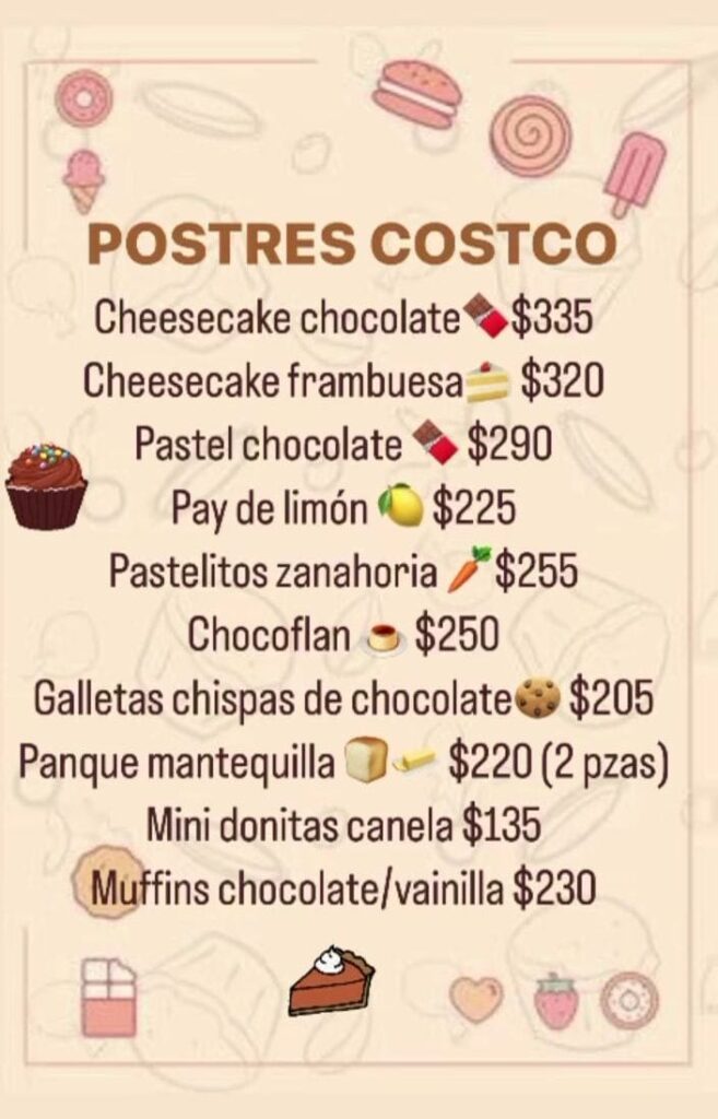 precios de revendedores de pasteles de costco en Guadalajara
