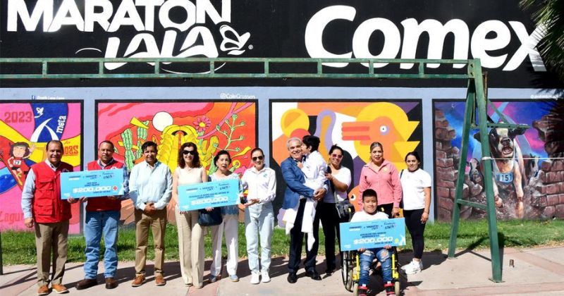 Grupo LALA y Fundación LALA brindan $600 mil pesos en apoyo a La Laguna a través de 'Corredores con causa"