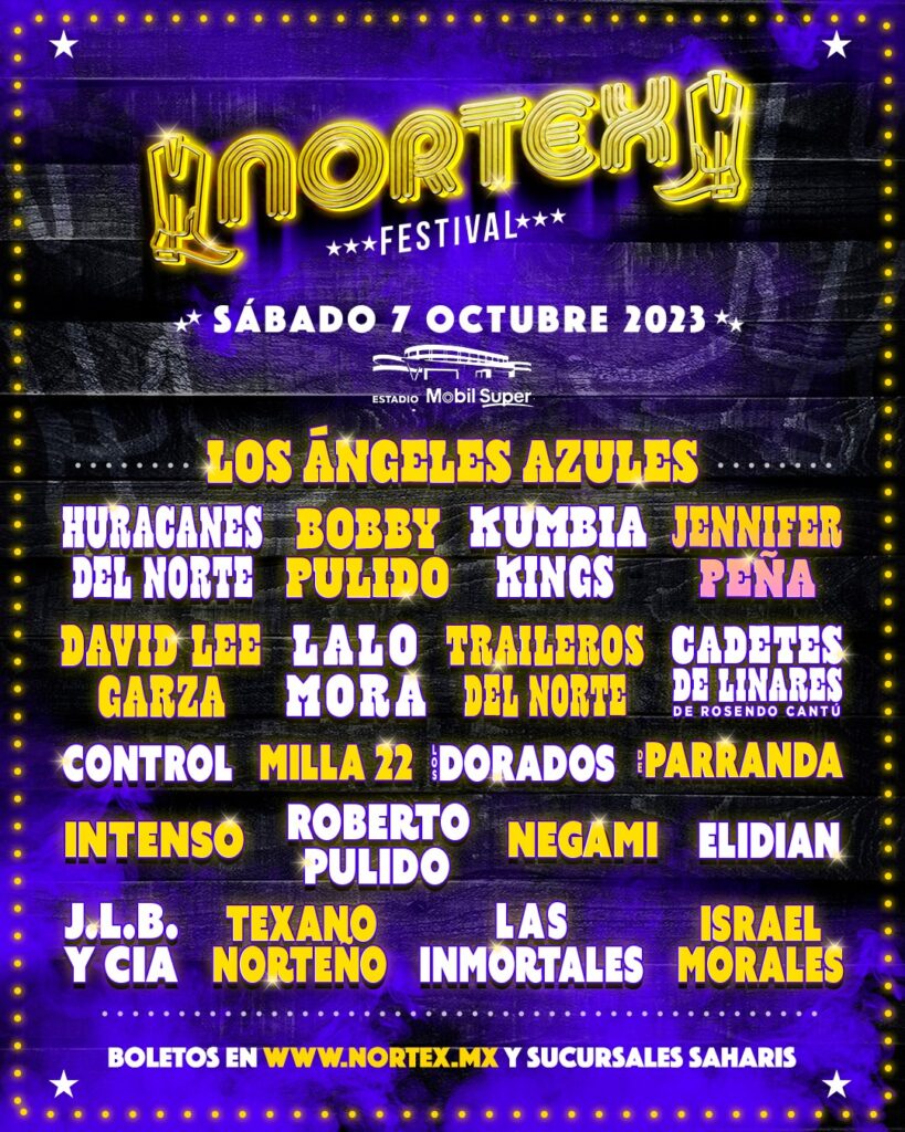 Concierto en Monterrey en octubre 2023 de Nortex Festival.