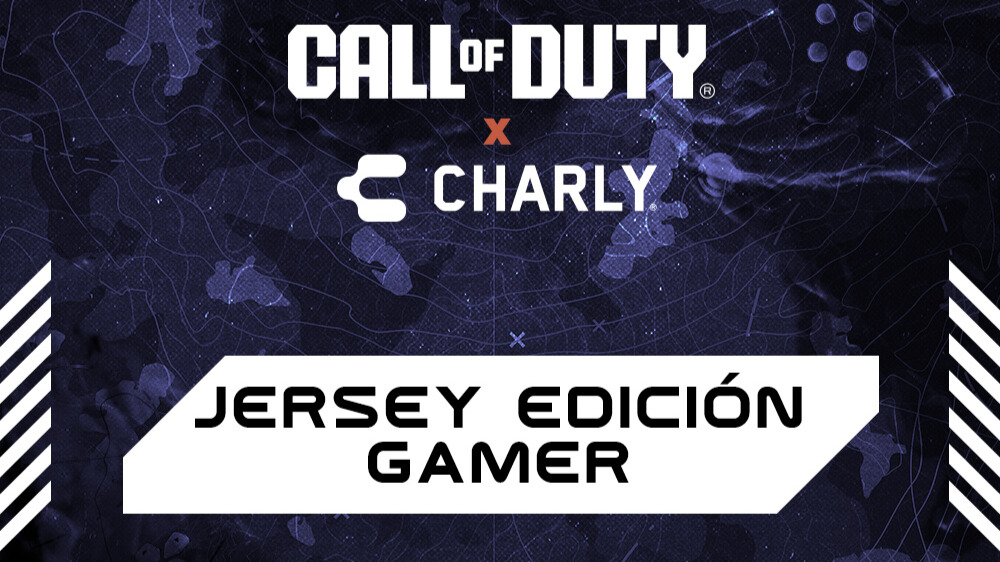 Logo del Jersey Edición Gamer de Call of Duty y Charly