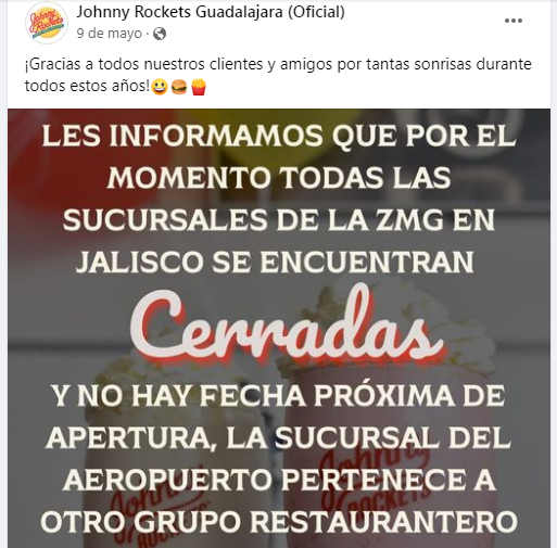 Empresas que cerraron Guadalajara 2023 hamburguesas
