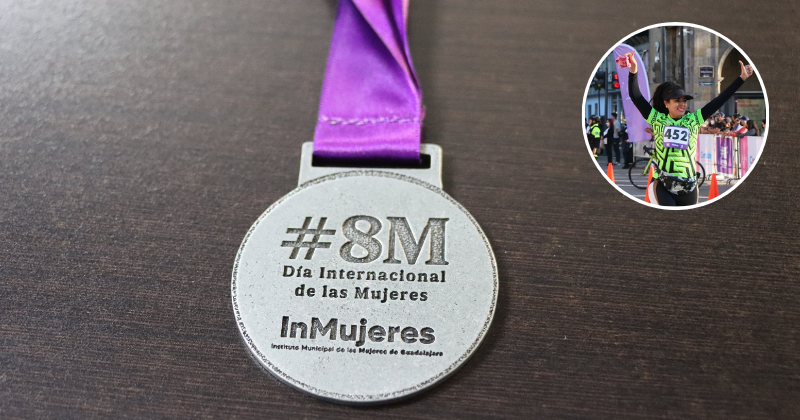 Medalla de la Carrera Mujeres M8 Guadalajara 2024 inscripción, fecha y ruta