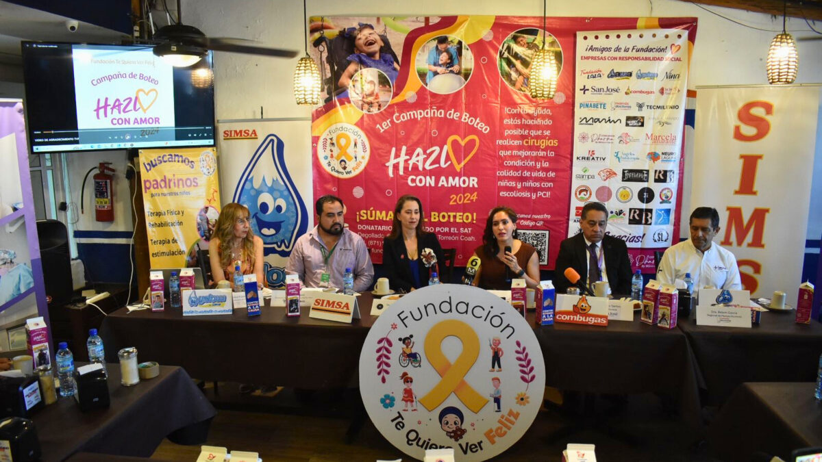 Fundación Te Quiero Ver Feliz AC lanzó una campaña de boteo para recaudación de fondos llamada "¡Hazlo con Amor!".
