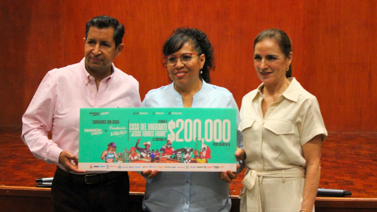 Gracias a Corredores con Causa, a través de Fundación Lala, Grupo Lala realizó la entrega de 600 mil pesos a tres instituciones de La Laguna.
