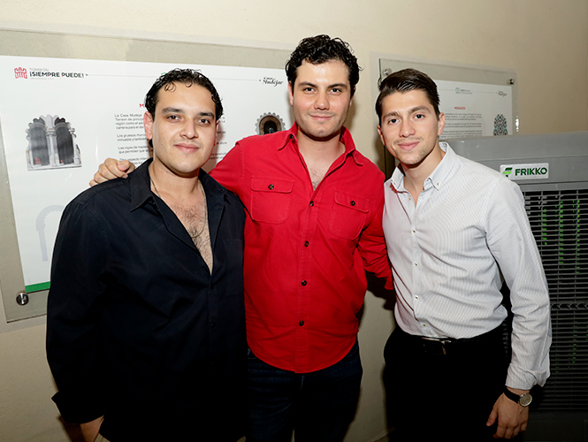 Marcial Ramosclamont, Amir Alum y Carlos Balderas.