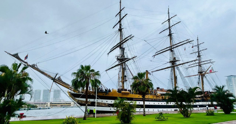 el barco buque y museo italiano Amérigo Vespucci en Vallarta Horarios de visita