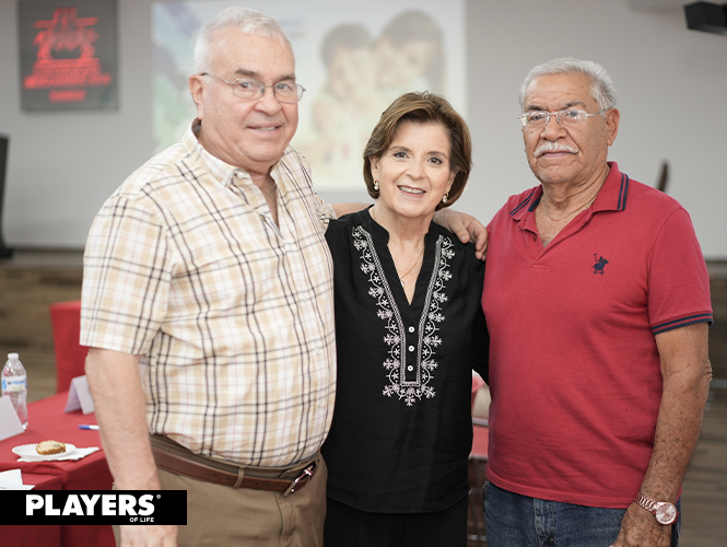 David Sada, Marcela Menéndez y Polito Martínez.