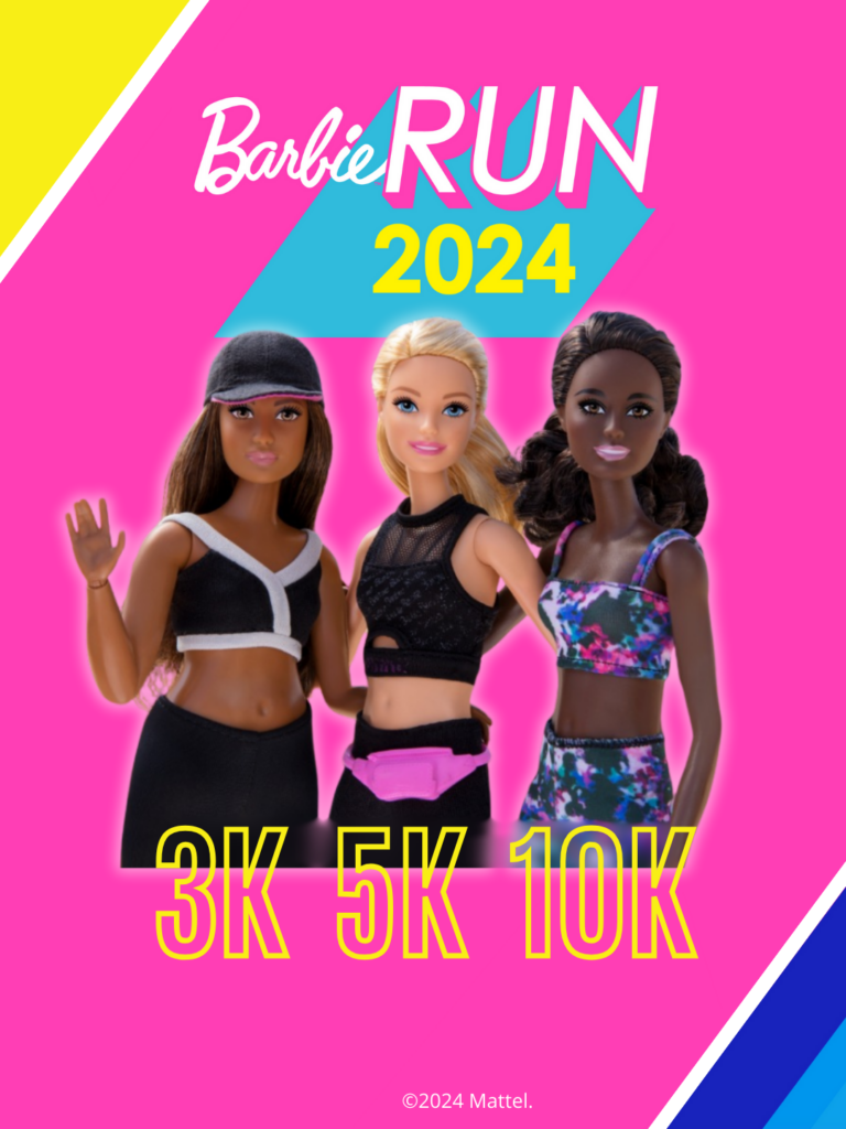 Cartel de Inscripción para Barbie Run 2024 Guadalajara
