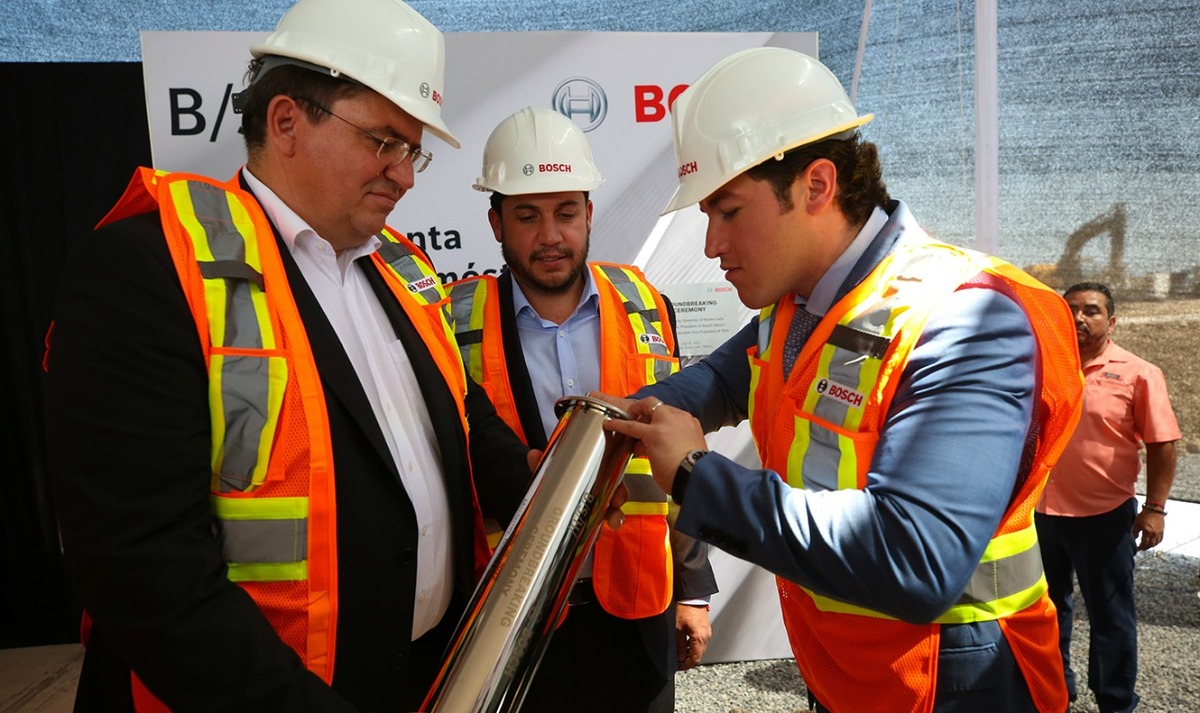 En 2022 inició la Construcción de la Planta Industrial de Bosch en Nuevo León. Foto: Samuel García