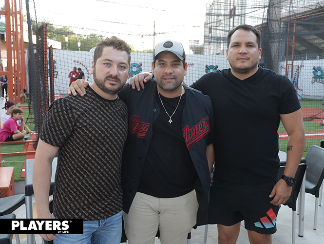 Carlos Rojas, Sebastián Ordaz y César Escajeda.