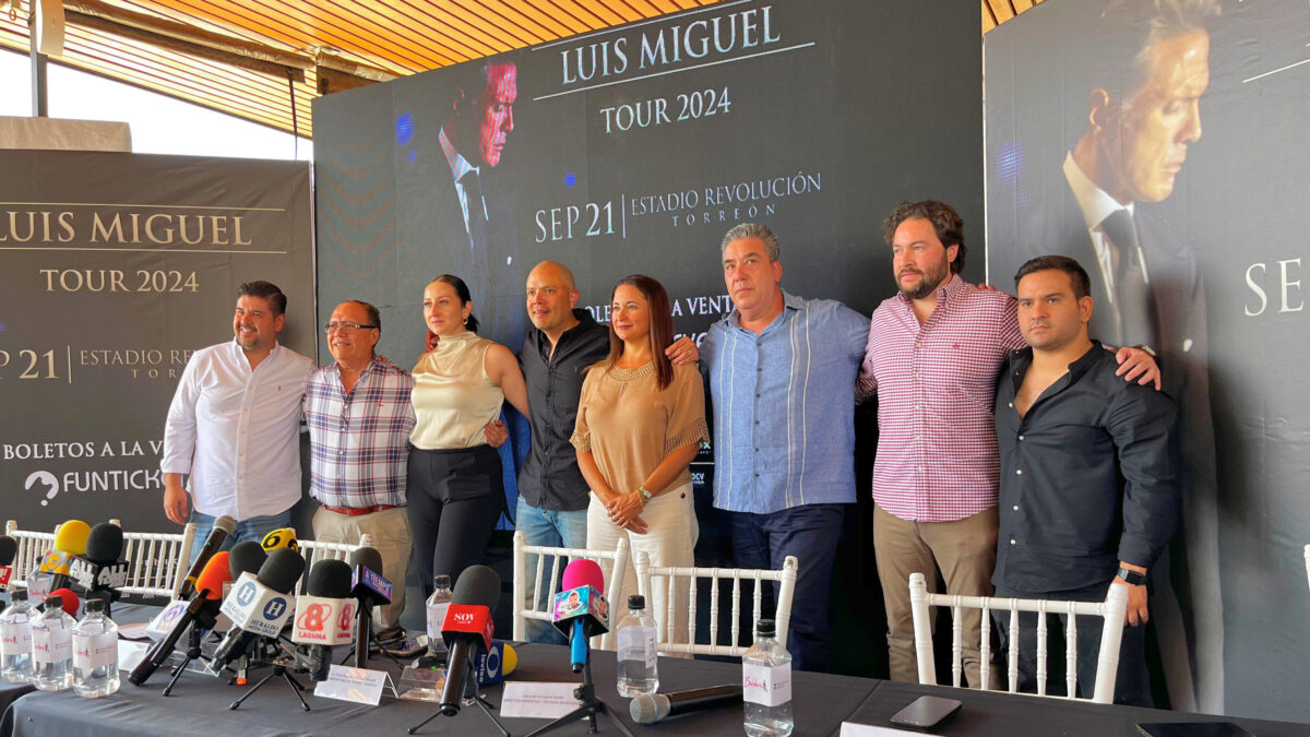 Conferencia de prensa para el relanzamiento de Luis Miguel 2024 en Torreón.
