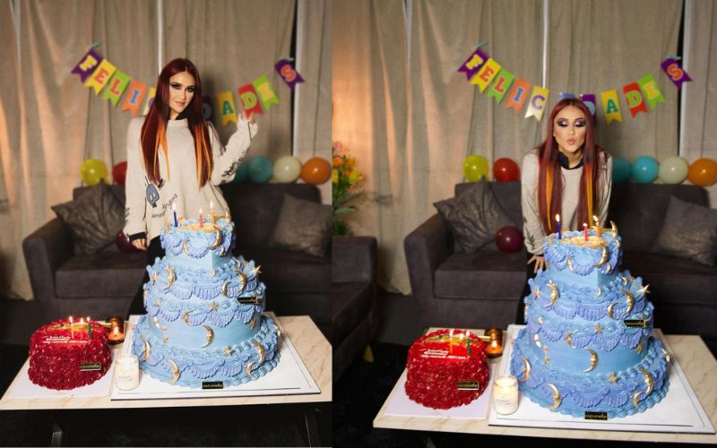 Dulce María festeja su cumpleaños con un pastel de Ciocco Cakes