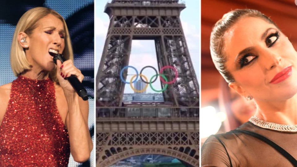 Lady Gaga y Céline Dion en la inauguración de las Olimpiadas 2024