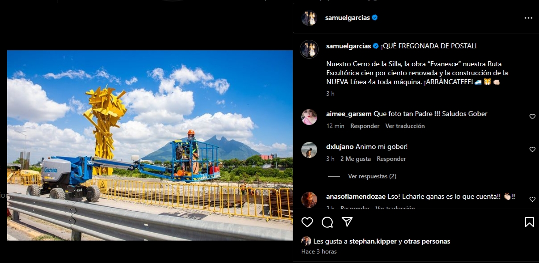 Samuel García no se ha pronunciado sobre decisión de Elon Musk en Nuevo León. Foto: Instagram