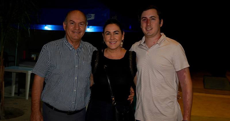 Alberto, Gisela y Fer.