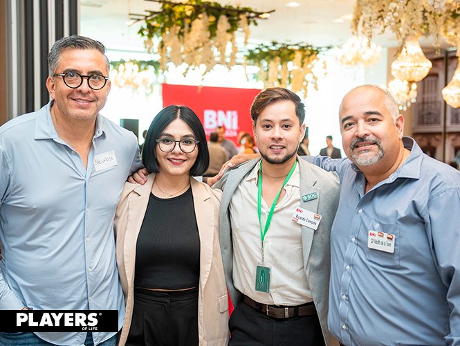 Salvador Perales, América Perales, Ricardo Campos y Adolfo de la Torre.