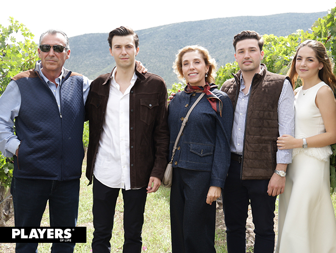 Jorge Mejía, Juan Pablo Mejía Mendel, Malena Mendel, Jorge Mejía Mendel y Marigaby Valdés