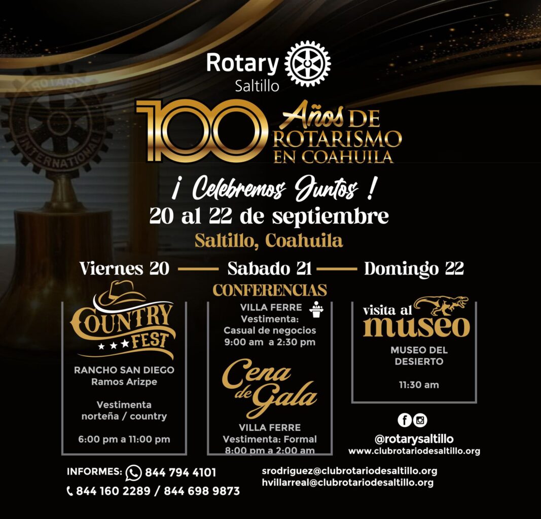 Aniversario del Club Rotario de Saltillo