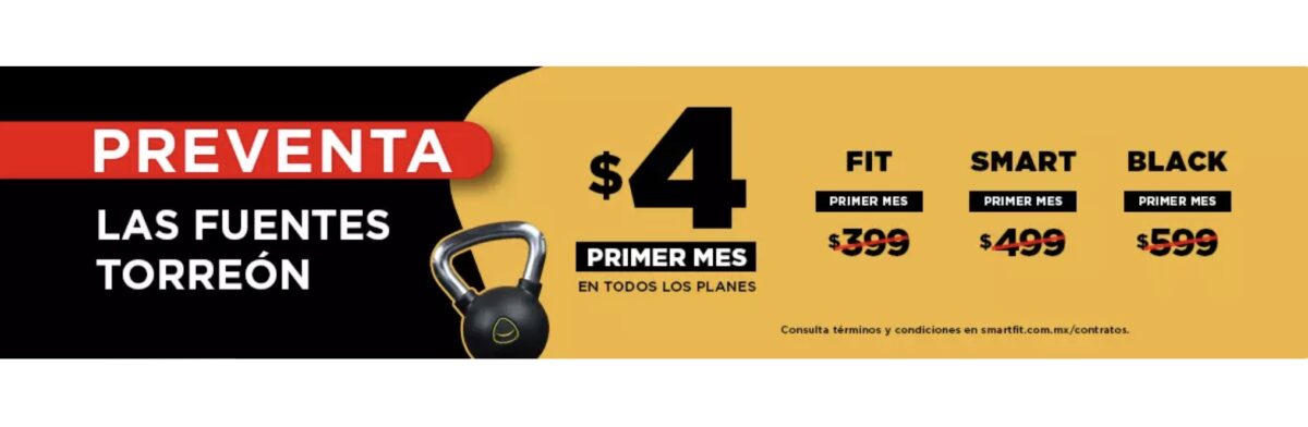 Smart Fit tiene preventa para sucursal de Las Fuentes en Torreón