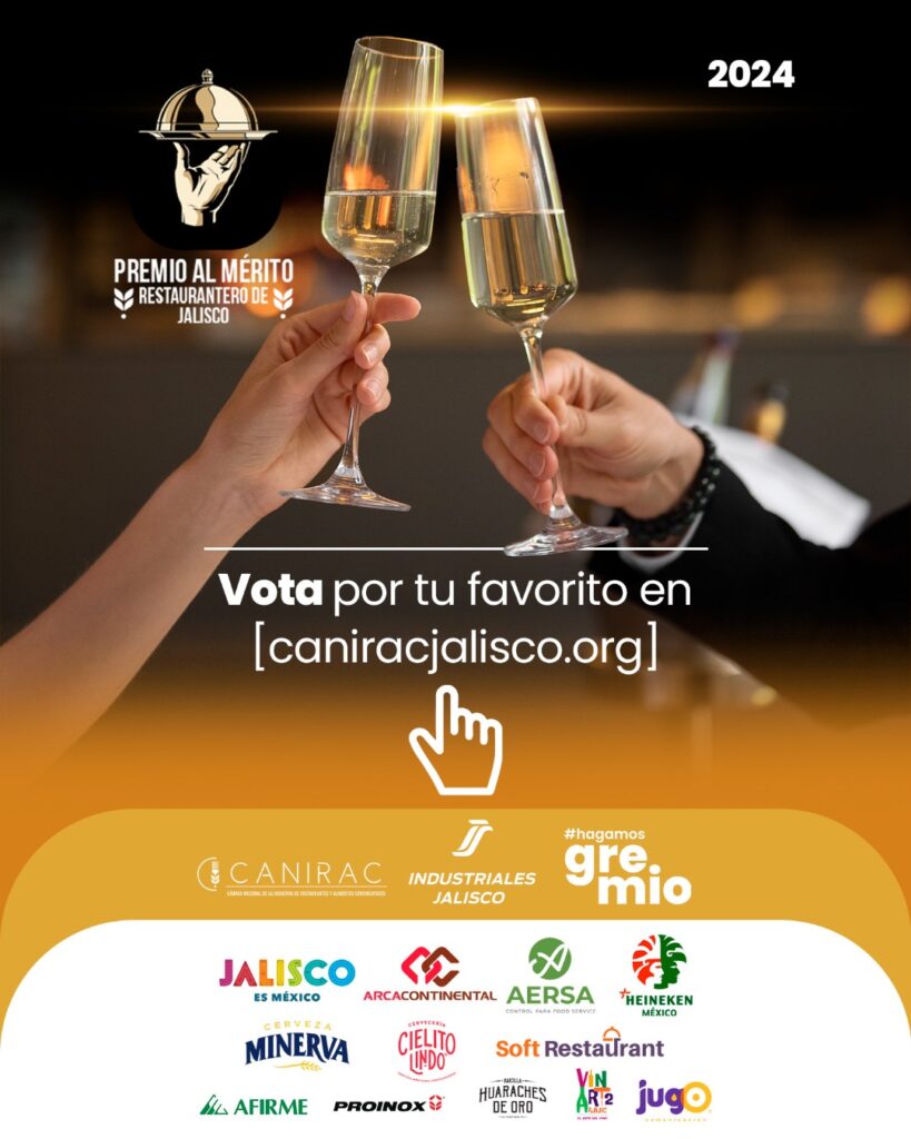 Restaurantes Mérito Restaurantero Jalisco 2024 votaciones