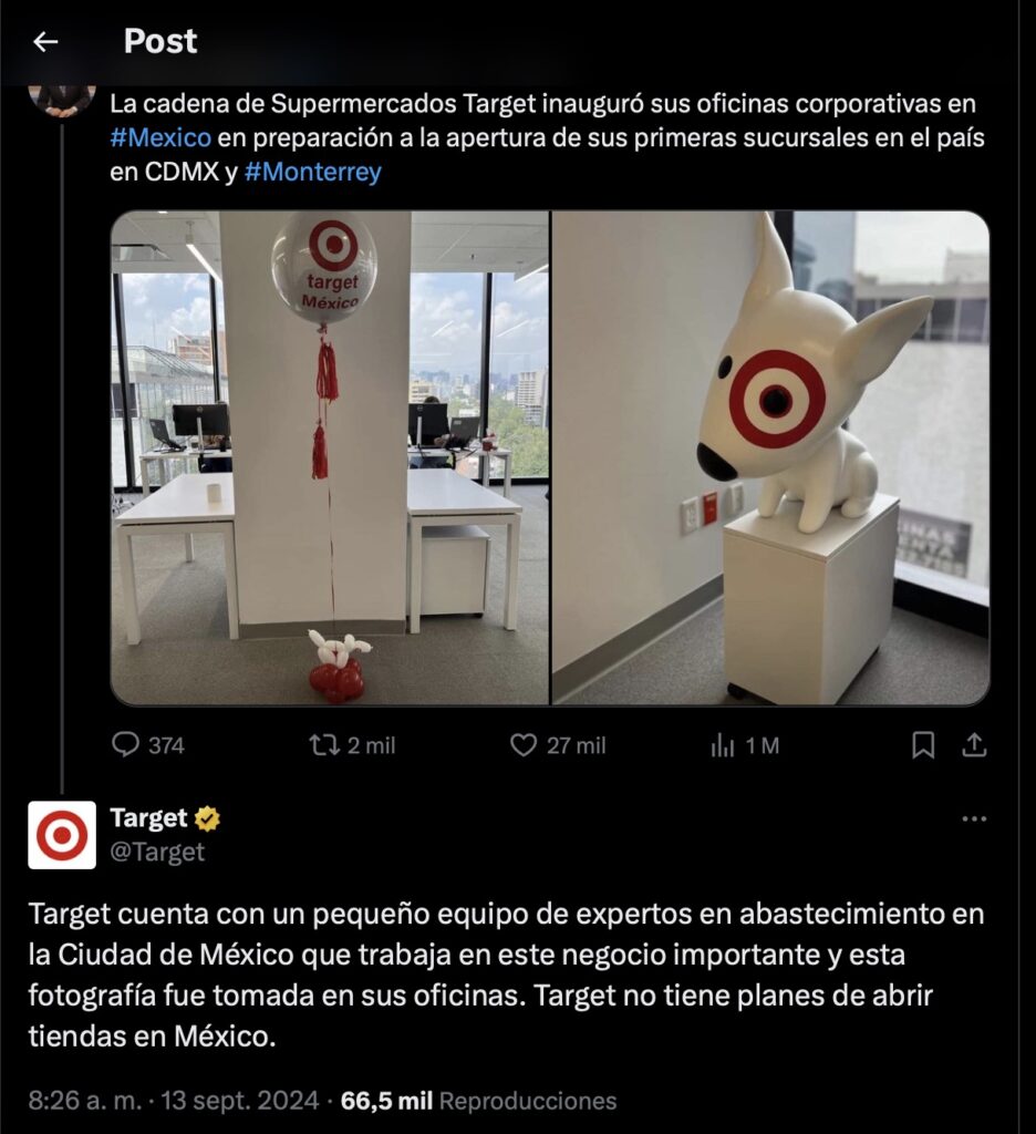 Target México no será: no hay planes de expansión