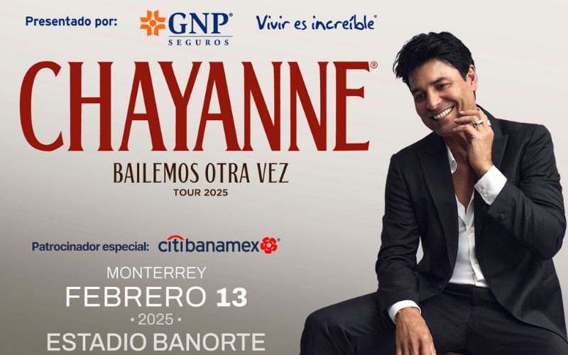 Chayanne estará en Monterrey el 13 de febrero de 2025