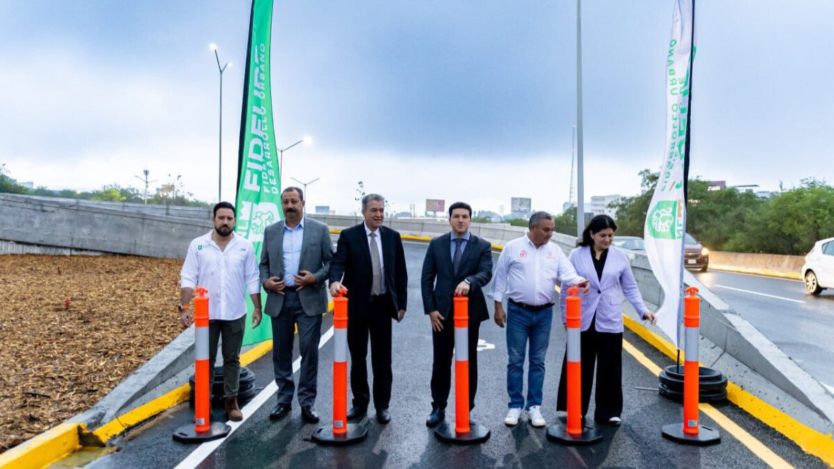 Inauguran nueva gaza vehicular del Puente Azteca