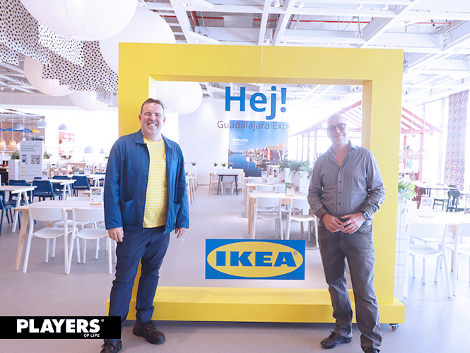 Cédric Gulbierz, Store Manager de IKEA Guadalajara Expo, Y Jaap Doornbos, Country Manager de Ikano Retail México