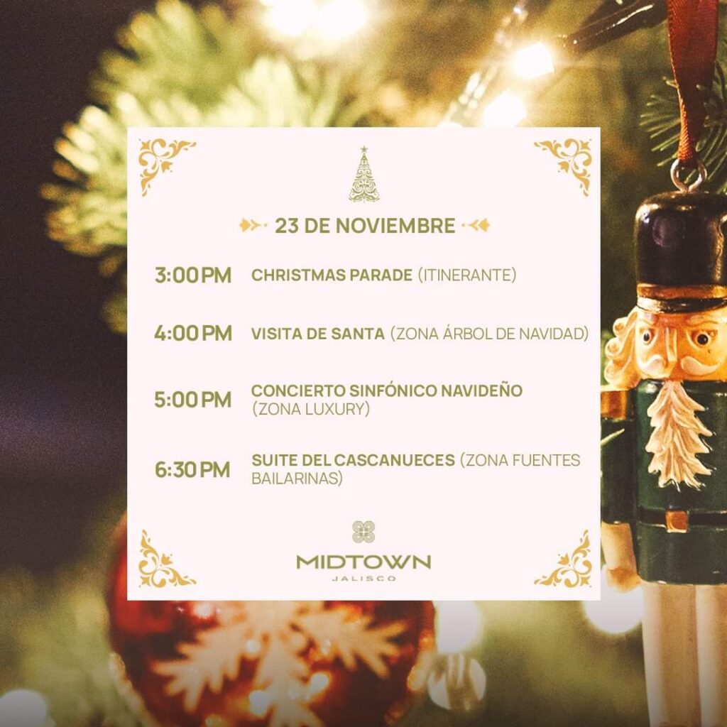 actividades de navidad en midtown en guadalajara 2024