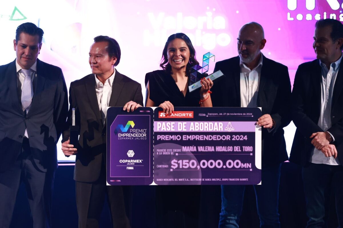 Valeria Hidalgo Premio Emprendedor Coparmex Jalisco 2024