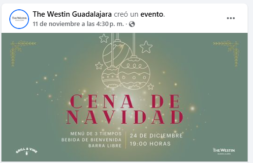 cena navideña en hoteles de guadalajara 2024