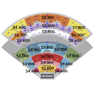 precio de boletos y mapa auditorio telmex miguel bosé guadalajara