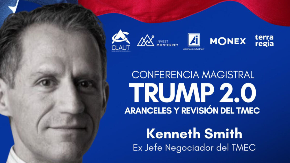 Kenneth Smith se presentará en el Tec de Monterrey para hablar sobre el tema de aranceles.