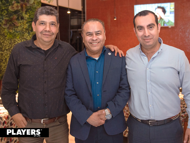 César Arriaga, Pedro Facio y Óscar Esquivel.