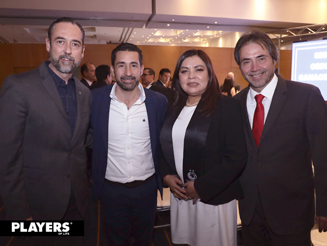 Javier González, Luis Jorge Cuerda, Juanita Ciceña y Carlos González.