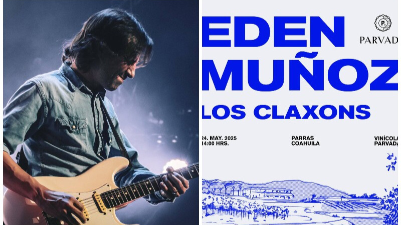 Edén Muñoz y los Claxons se subirán al escenario el próximo 24 de mayo.